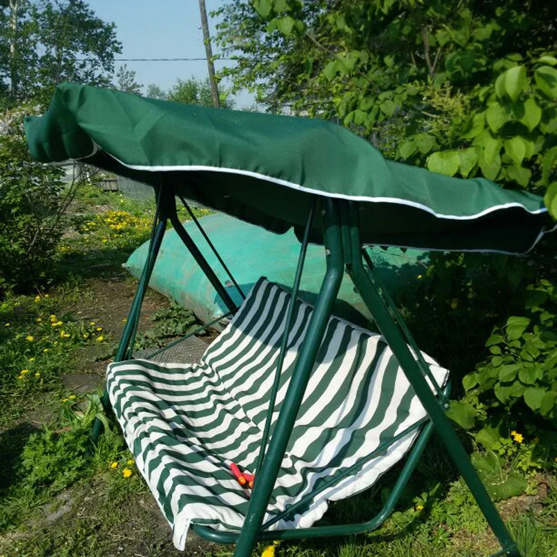 Coral Coast Tortuga Cay 2 Person Swing Canopy Replacement 67"x47"170X120cm -Dark Green/Beige Top Cover Custom made