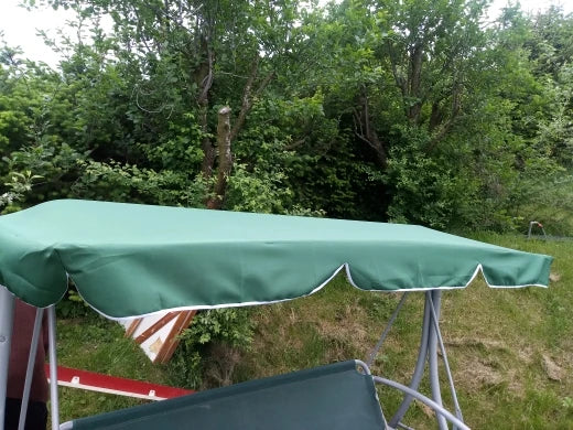 Coral Coast Tortuga Cay 2 Person Swing Canopy Replacement 67"x47"170X120cm -Dark Green/Beige Top Cover Custom made