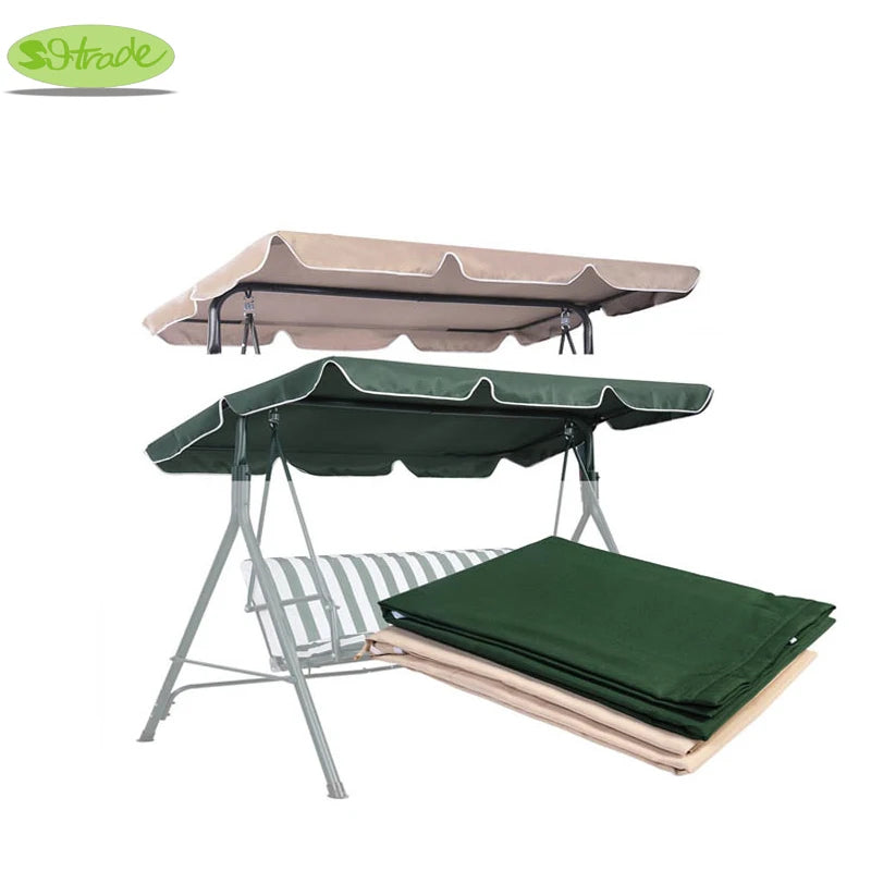 Coral Coast Tortuga Cay 2 Person Swing Canopy Replacement 67"x47"170X120cm -Dark Green/Beige Top Cover Custom made