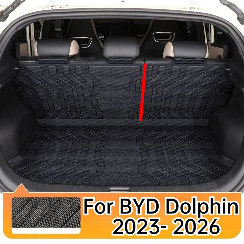 For BYD Dolphin EV 2023-2026  All Weather Protection Non Slip Durable Easy Clean Accessory Split Style TPE Cargo Liner Trunk Mat