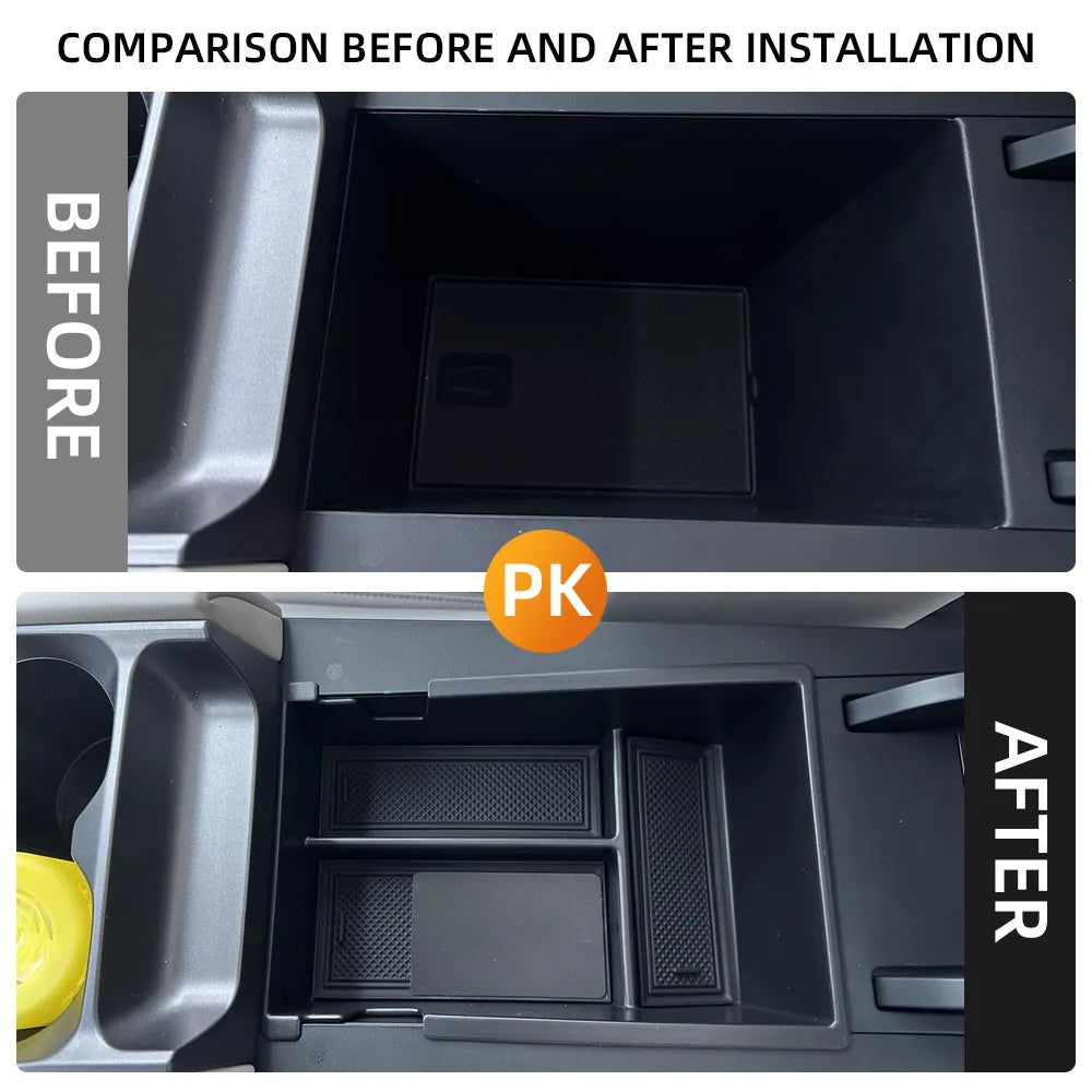 Car Armrest Storage Box for BYD Atto 2 Yuan Up 2024 2025 ABS Central Console Sundries Organizer Pallet Tray Holders Accessories