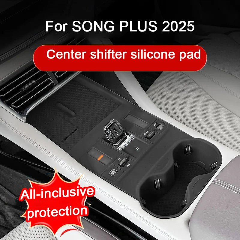 For BYD Song Plus 2025 Car Silicone Protective Central Control Panel Armrest Box Pad Scratch-resistant And Abrasion-resistant