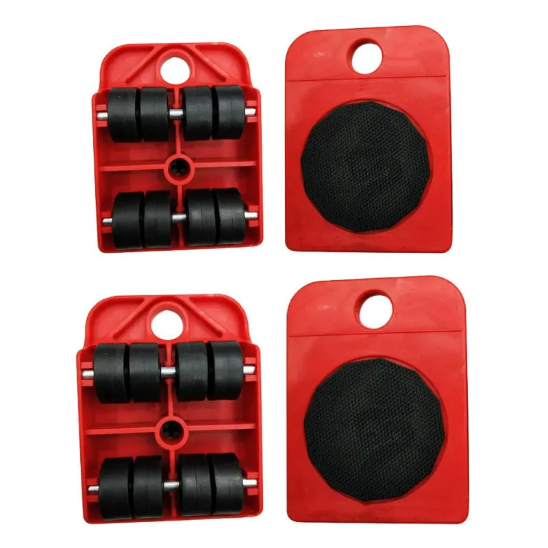 Furniture Moving Transport Roller Set Removal Lifting Moving Tool Set Wheel Bar Mover Moving Heavy Stuffs Device Hand Tool