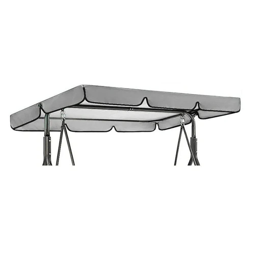 3-Seat Garden Patio Hanging Chair Cover Waterproof Sun Protection Swing Dust Cover Outdoor Sunshade Swing Cover Set