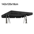 3-Seat Garden Patio Hanging Chair Cover Waterproof Sun Protection Swing Dust Cover Outdoor Sunshade Swing Cover Set