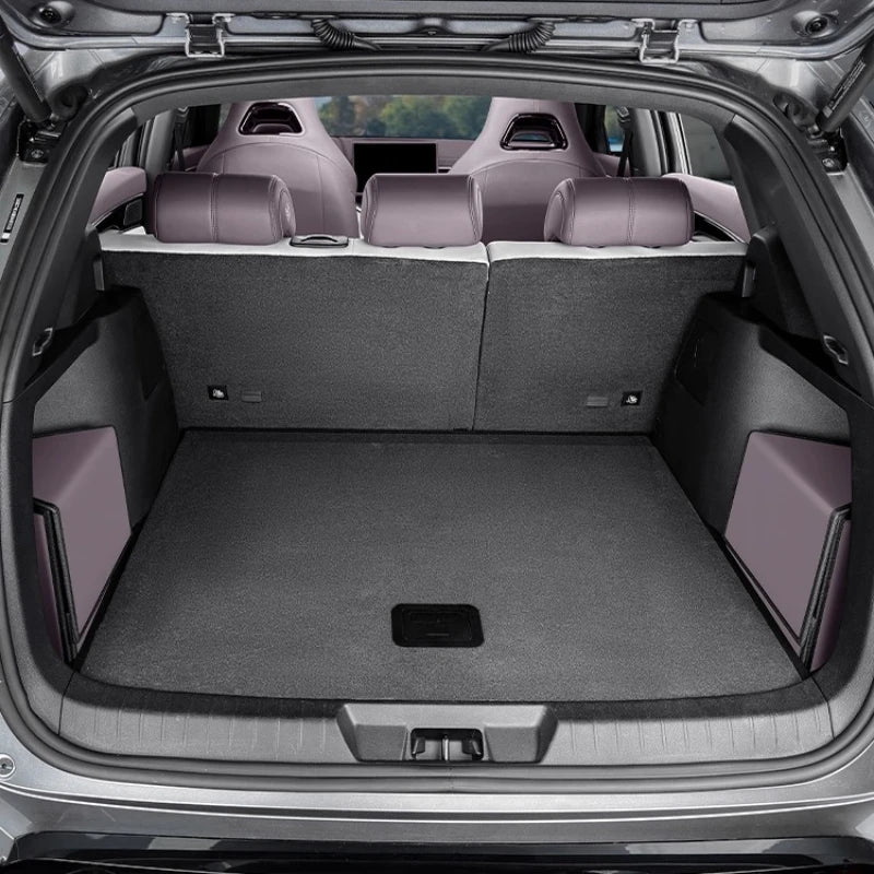 For BYD Seal U DM-i/Song Plus 2020-2025: PU Leather Trunk Organizer - Side Storage Box w/Dust Cover & Tool-Free Installation