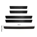 4pcs/5pcs set Carbon Fibre Threshold Protection Strip Universal Anti-scratch and Anti-collision Door Decorative Strip Sticker